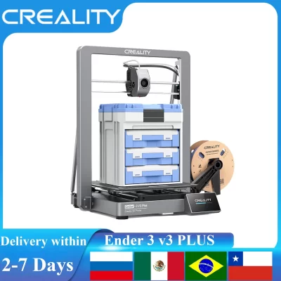 Creality Ender 3 V3 Plus Impressora 3D Core XZ Sistema de movimento direto 600 mm/S Extrusora Filamento de carga automática Nivelamento automático