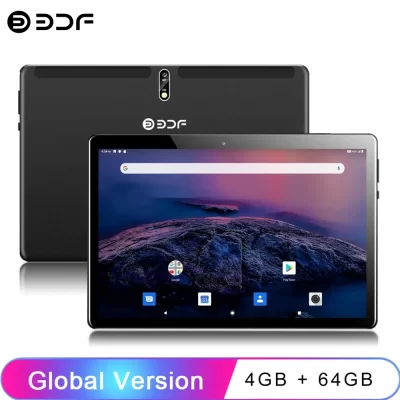 Bdf m107 novos tablets 10.1 Polegada octa núcleo 4gb ram 64gb rom cartões sim duplos 3g chamada telefônica wifi bluetooth google play tablet pc