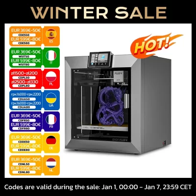Impressora 3D QIDI Plus 4, impressoras 3D de alta velocidade de 600 mm/s com Calibrati totalmente automático, motores de eixo Z duplo independente, 55 ℃ Calor da câmara