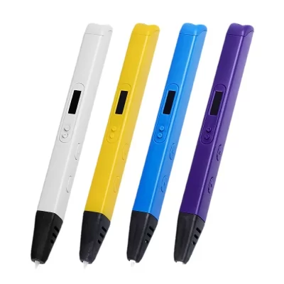 3D Paint Pen com display OLED para crianças, caneta de impressão, controle de velocidade stepless, ajuste de temperatura, PLA, ABS, filamento 9m, presente DIY, 1,75 milímetros