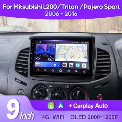 Qszn para mitsubishi pajero sport 2 2008 - 2016 l200 triton 2006 - 2014 android 13 rádio do carro reprodutor de vídeo multimídia gps carplay