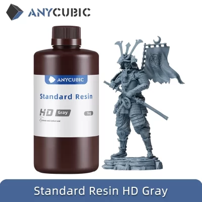 Anycúbico mais novo hd resina cinza 405nm resina uv para impressora 3d fóton resina fotopolímero uv de alta precisão