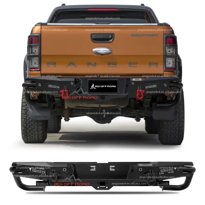 Captador superior 4x4 com luz led engate de reboque bullbar amortecedor dianteiro de aço para ford ranger t6 t7 t8 2012 ~ 2022
