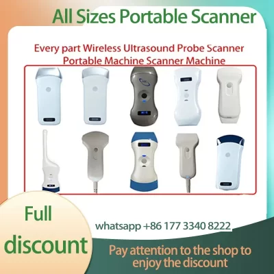 Ultrasound Probe Scanner Máquina Sem Fio, WIFI, Mala Livre, Suporte iOS Android Windows