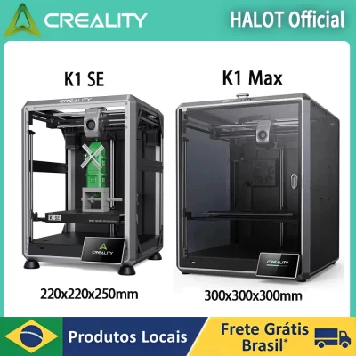 Creality K1 SE Speedy Impressora 3D Creality K1 MAX Super Sensing AI Lidar 32mm3/s Grande Velocidade de Impressão de Fluxo 600MM /S Impressora 3D