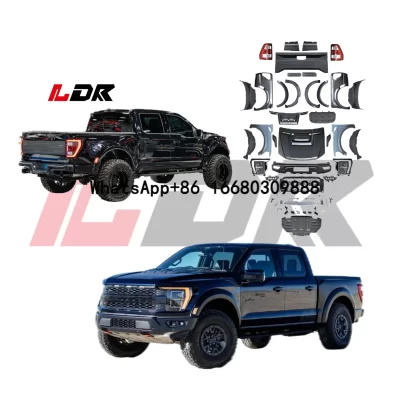 Kit de corpo de conversão de carro de peças de automóvel para ford ranger t6 t7 t8 2012-2021 atualização para F-150 raptor 2024 bodykit