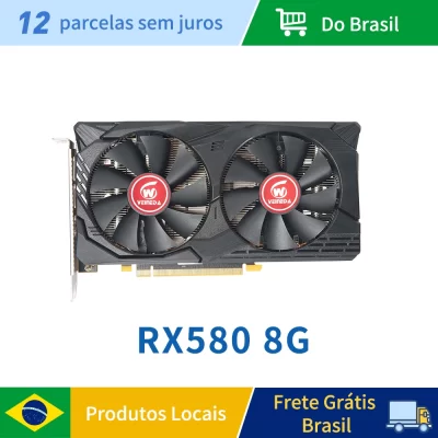 Placa gráfica Veineda RX580 8GB GDDR5 256Bit 2048SP PCIExpress 3.0 × 16 Placas de vídeo para jogos Componentes de computador desktop