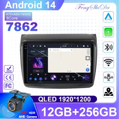 Para mitsubishi pajero sport 2 2008 - 2016 l200 4 2006 - 2015 triton 2006 - 2014 rádio do carro reprodutor de vídeo multimídia navegação
