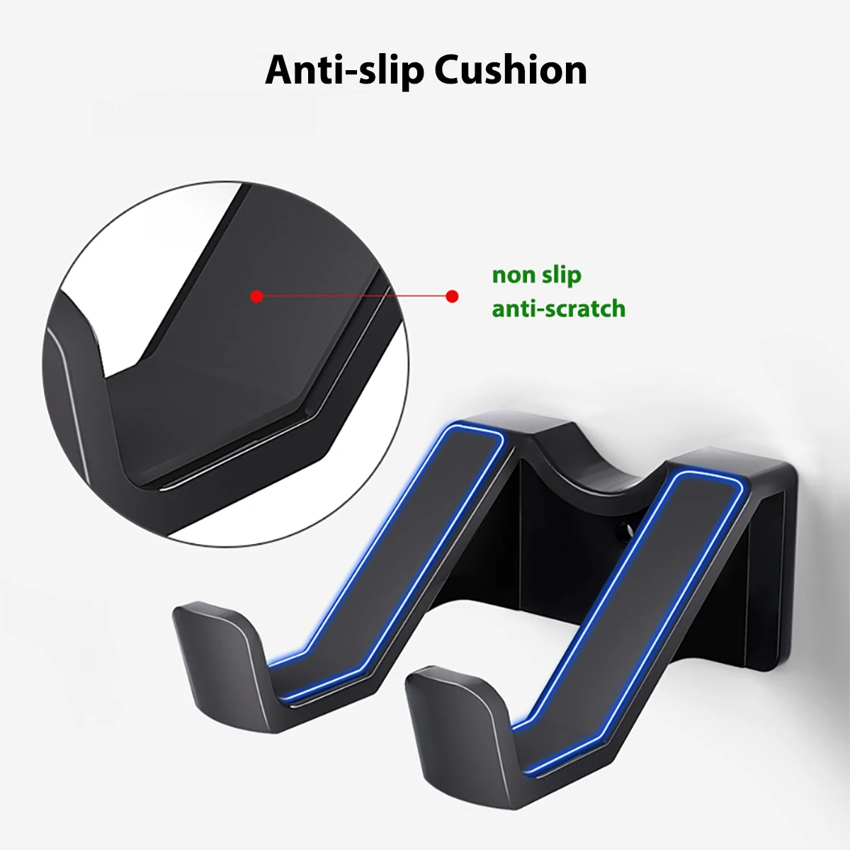 Game Controller Holder, Suporte para Xbox, PS5, PS4, Switch Drill ou sem perfuração, montagem na parede, Gamepad Stand, entrega rápida - Image 5