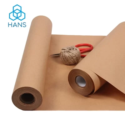 Papel Kraft marrom para embrulho, Rolo de embalagem para mover a arte do ofício o transporte, Parede de revestimento do assoalho, Material 100% reciclado