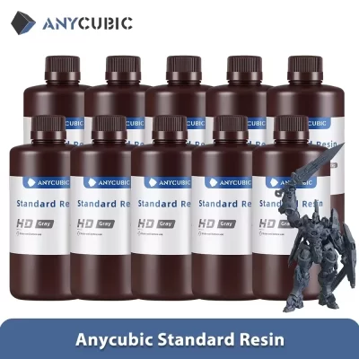 ANYCUBIC 1kg/10kg Líquido Fotopolímero Resina 405nm Resina UV Para Impressora LCD 3D Material de Impressão Para Photon Mono 4K etc.