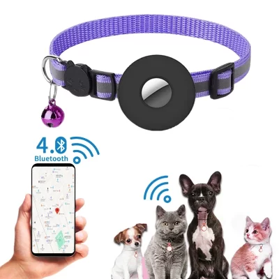 Rastreador gps para cães, localizador inteligente de marca para cães, detecção de animais de estimação, rastreador vestível, bluetooth para gato, cachorro, pássaro, ferramenta de rastreamento de registro anti-perda