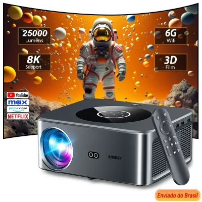 XWBSY 1000ANSI Projetor ao ar livre 4K AutoFocus/Keystone Android Projetor de vídeo Home Theater Bluetooth Beamer Proyector portátil