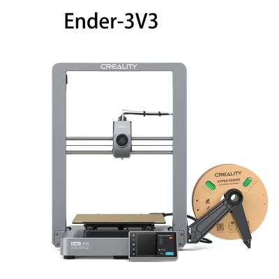 Creality impressora 3d Ender-3V3 núcleo xz movimento 600 mm/s velocidade nivelamento automático 220*220*250mm autonivelamento totalmente em metal construir impressora 3d