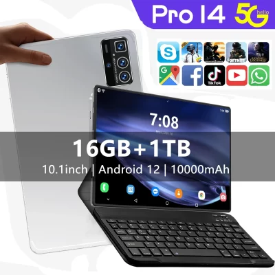 2023 tablets originais pro 14 versão global tablet pc android 12 tablette xioa mi ram 16gb rom 1tb 5g pad wifi cartão sim duplo