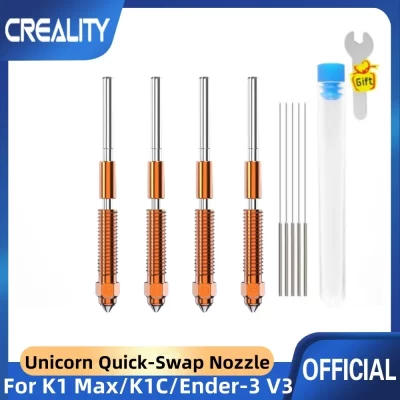 Creality Unicorn Kit de troca rápida de bocais, instalação rápida, impressão de alto fluxo, material atualizado, K1 Max, K1C, Ender-3, V3