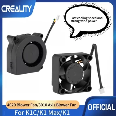 CREALITY-K1C_K1 Max 3010 Ventilador de Eixo, 4020 Ventilador, DC24V, Peças Novas, Originais
