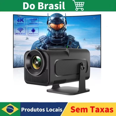 Salange-Projetor Portátil Inteligente Android 11, Cinema em Casa, Escritório, Exterior, HD, 1080x1080P, 4K, WiFi6, BT5, 390ANSI, HY320