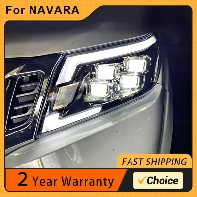 Lâmpadas de cabeça do carro para faróis navara 2014-2023 np300 frontier led sinal de farol drl projetor led acessórios automóveis lhd rhd