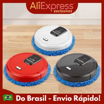 ZOMMI Robô de Limpeza Passa Pano Automático Recarregável Esfregador Piso Polido Piso de Marmore Passador - PRONTA ENTREGA