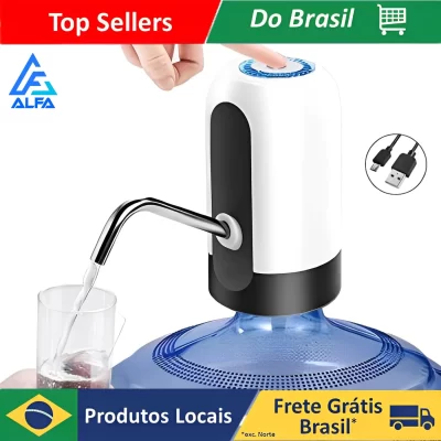 ALFA Bomba Elétrica Água Sem Fio Carregador Garrafão Galão De Água Dispensador Usb
