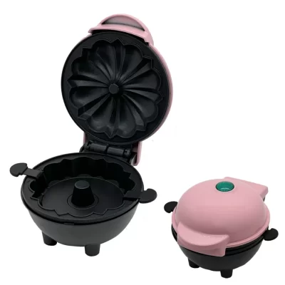 ENVIO DO BRASIL Mini Maquina de Bolo Bundt Waffle Superficie Antiaderente Fácil de Usar e Lavar Confeitaria Doce DIY Culinária