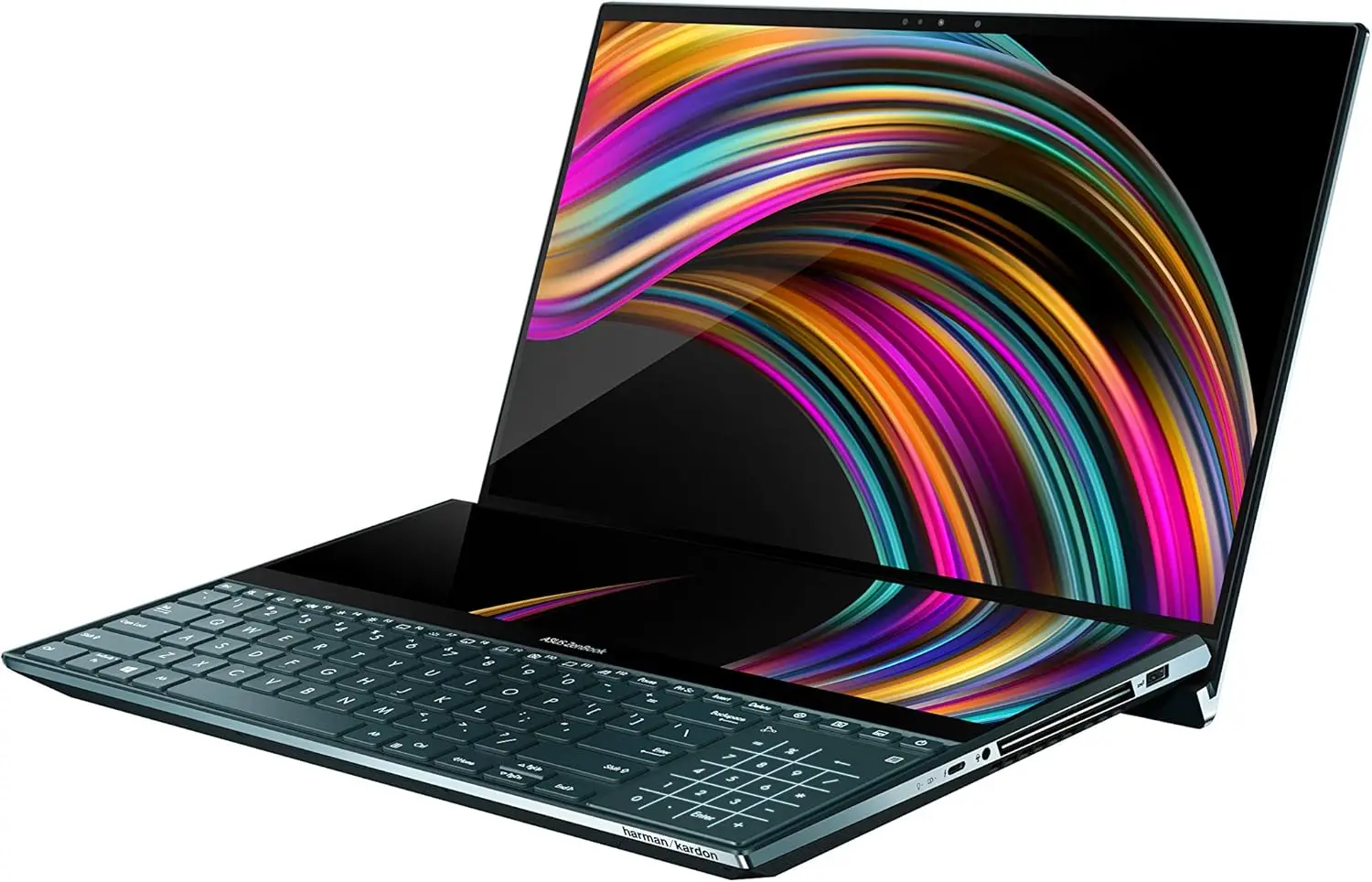 ASUS-Zen-Book Pro Duo Laptop, UX581, 15.6, 4K, UHD, Nano-Edge, Touch Display, Intel Core i9-10980HK, 32GB de RAM, 1TB SSD, Novo