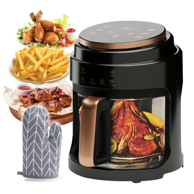 Perfin Intelligent Visual Edition Air Fryer, 4.0 L Cozinhar, Sem Lançar, Modo Desengordurante, Reserva 24h Preto 1100W