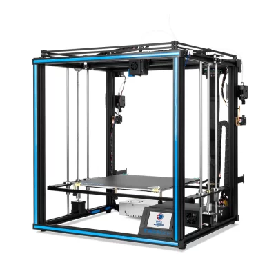 Impressora Tronxy x5sa-400-2e 3d, dupla cor, tamanho grande 400x400x400mm com sensor tr, vidro treliçado, extrusora dupla titan