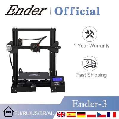 CREALITY-3D Impressora Ender-3 com 32 Bits Mute Mainboard, V-Slot, Kit De Impressão De Falha De Energia, DIY, Versão Mais Recente