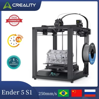 Impressora 3D Creality Ender-5 S1 250mm/sImpressão de alta velocidade Estrutura estabilizada emoldurada "Genie" Proximal CR Touch AutoLeveling