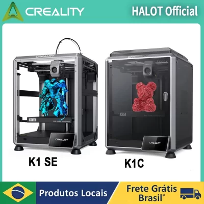 Creality k1c/k1 max impressora 3d 600 mm/s impressão de alta velocidade al câmera todo-metal extrusora kit cubo quadro impressora 3d creality k1se