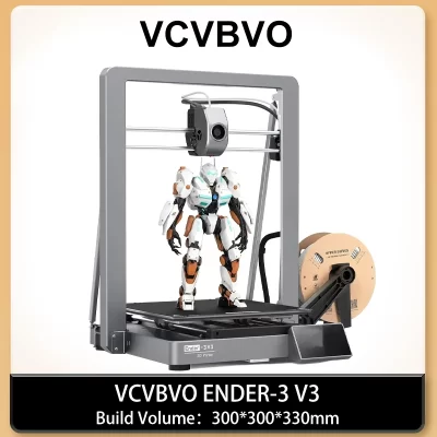 Extrusora direta de nivelamento totalmente automático de alta velocidade 600 mm/s para impressora 3D 300 ° Tamanho de impressão C 300*300*330mm 4.3 tela de toque colorida HD