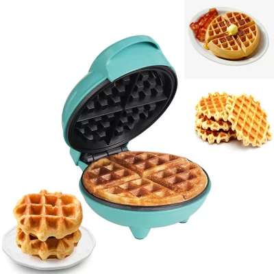 Mini Electric portátil Waffle Maker, Eletrodomésticos Multifuncionais, Breakfast Maker, Baking Mold, Grill, Pancake, Bolo, Sobremesa