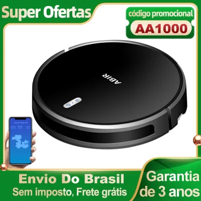 Robô aspirador de pó ABIR G20S,Navegação no mapa de IA,partição superinteligente,com memória,controle de app WiFi,sucção forte 6000Pa, esfregão úmido inteligente, desinfecção, funciona com Alexa e Google Assistant