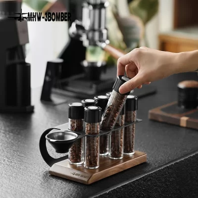 Recipiente de armazenamento de grãos de café MHW-3BOMBER 20-26g com válvula de exaustão para chá café casa barista ferramenta café expresso
