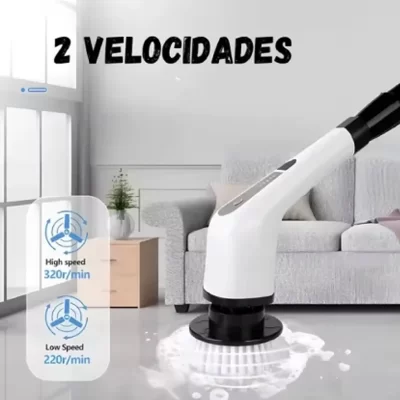 Multifuncional elétrico limpeza Mop, Escova rotativa, Casa, Sem fio