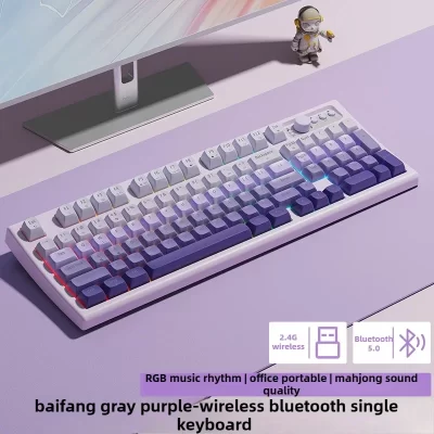 Conjunto de mouse e teclado sem fio Bluetooth com 97 teclas Mecânico Teclado e mouse silenciosos Teclado para jogos de escritório de alto valor