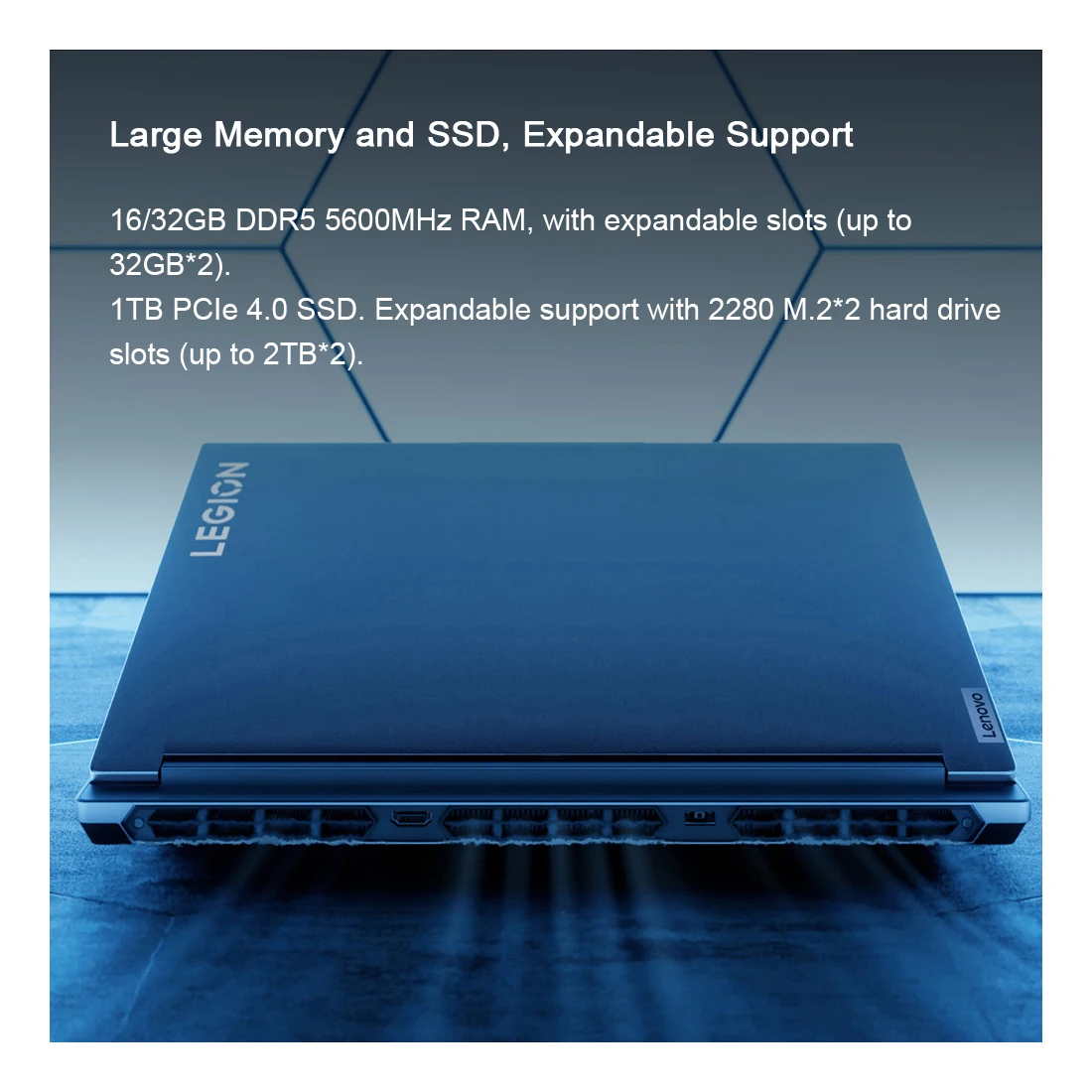 Lenovo Gaming Laptop LEGION Y7000P (5i Gen 9) 2024 Intel i7 14650HX NVIDIA RTX 4050 4060 4070 16 "Polegada 2.5K Computador PC Notebook - Image 4