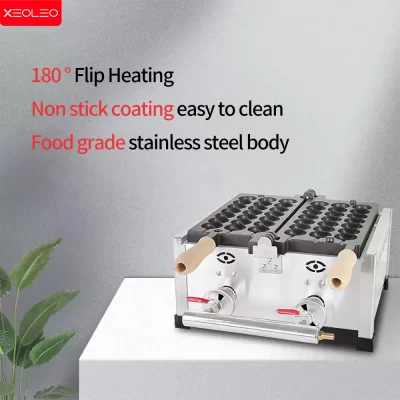 Xeoleo espetos máquina de waffle gás lpg pastelaria bolo waffle ferro vara máquina de cozimento cristalizado haws máquina de waffle