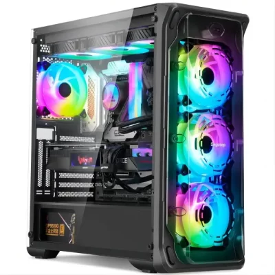 Computador Acessível Aotesier core i7 cpu l conjunto completo 8g/16g ram 256gb ssd escritório em casa jogos pc desktop computador gamers jogo