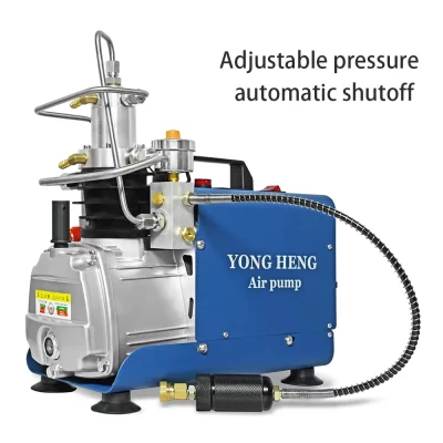 YONGHENG-PCP Compressor De Ar De Alta Pressão, Compressor Elétrico Ajustável Auto-Stop, PCP, Tanque Inflador De Mergulho, 300Bar, 4500Psi
