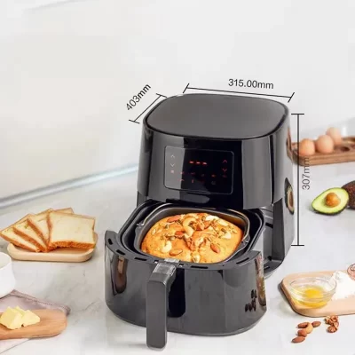 Yyhc-fogão sem fumaça multifuncional elétrico digital óleo livre forno fritadeiras de ar profundo 4.5l fogão fritadeiras elétricas