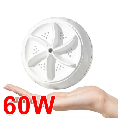 Mini lavadora ultra-sônica Turbo para roupas de bebê, lavadora portátil, alta potência, USB, roupa íntima, meias, negócios, viagens