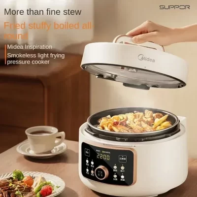 Panela De Pressão Elétrica Doméstica, Multifuncional, Inteligente, Totalmente Automático, Panela De Arroz Integrada, 4 L