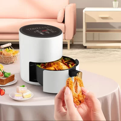 Grande Multifunções Digital Air Fryer, Air Fryer sem óleo, Forno Elétrico, Desidratador, Painel de Toque LED, 6L