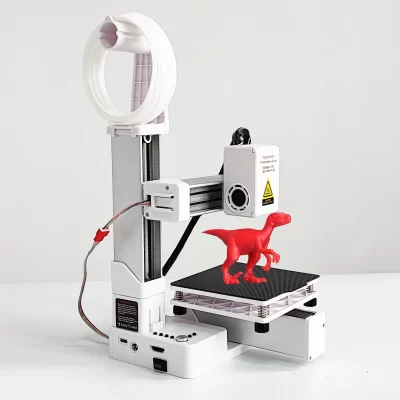 Nível de entrada da impressora 3D EasyThreed compatível com filamento PLA TPU de 1,75 mm inclui adaptador de alimentação.