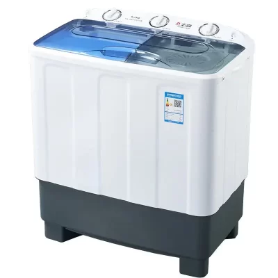 Máquina de lavar Chigo, balde duplo doméstico semiautomático, barras paralelas, grande capacidade, roda de onda completa, mini secagem pequena