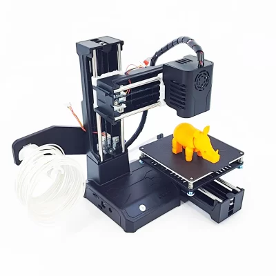 Easythree Mini Impressora 3D Preto, Fácil de Usar, Presente Nível Básico, FDM, TPU, Filamento PLA, K9, 1,75 milímetros