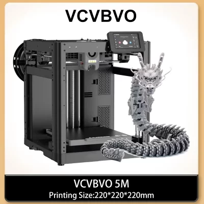 Impressora 3D com nivelamento totalmente automático, impressão de velocidade máxima de 600 mm/s, 280 ° Extrusora C Direct com bico removível 3S, 220x220x220mm